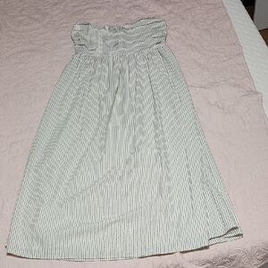 Altar'd State NWOT Striped White and Black Strapless Dress